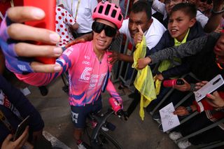 EF Pro Cycling’s Rigoberto Uran garners plenty of attention from fans at the 2020 Tour Colombia 2.1