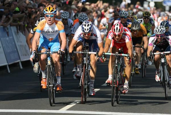 Chris Sutton (Garmin-Slipstream) takes his first win of the season at the Tour of Britain