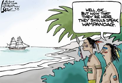 Editorial cartoon U.S. Immigration