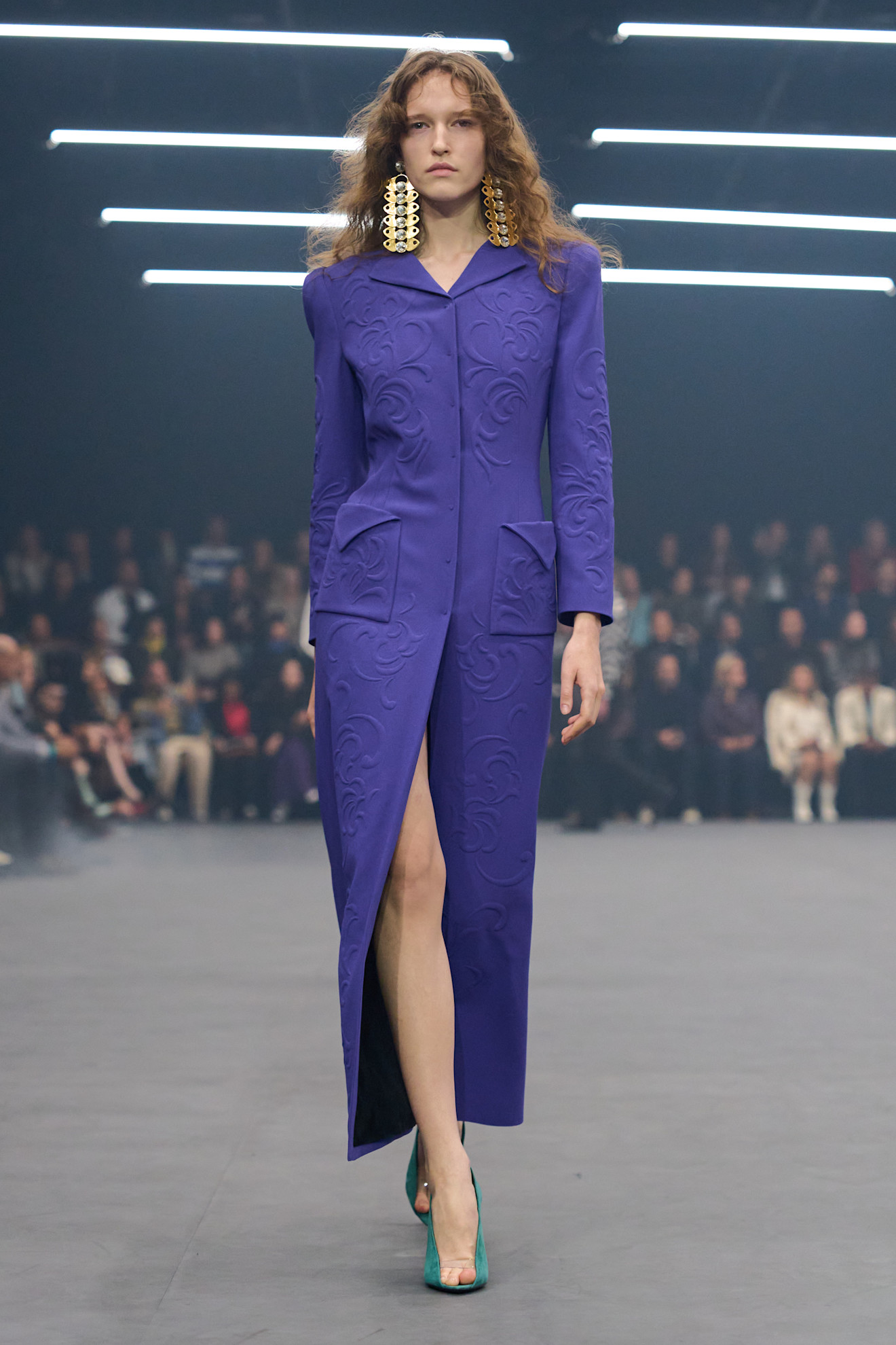 The royal purple trend on the runway.