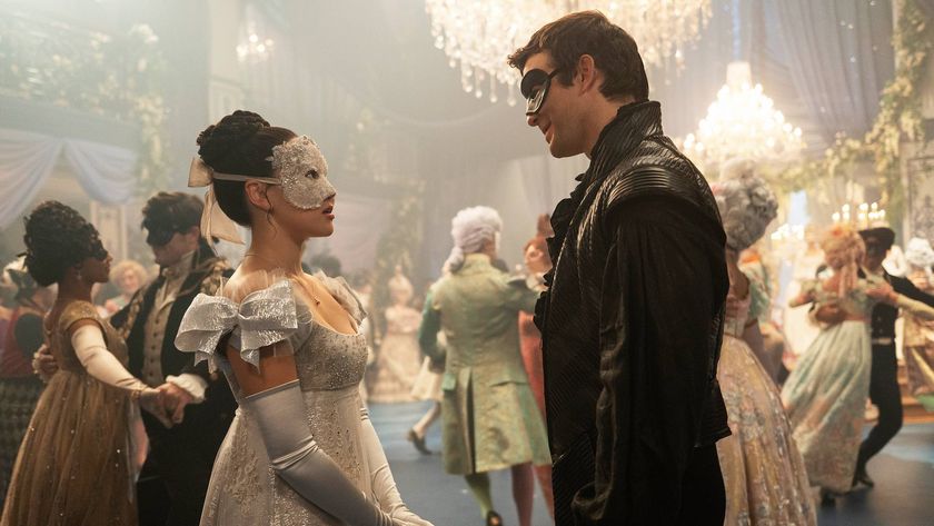 Yerin Ha as Sophie Baek and Luke Thompson as Benedict Bridgerton in &quot;Bridgerton&quot; season 4 on Netflix