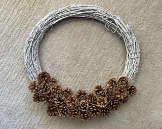 pinecone wreath