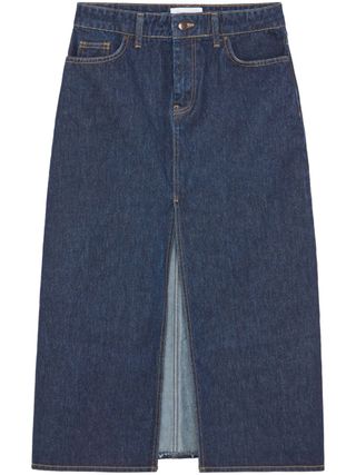 16 Arlington, Ille Front-Slit Denim Skirt