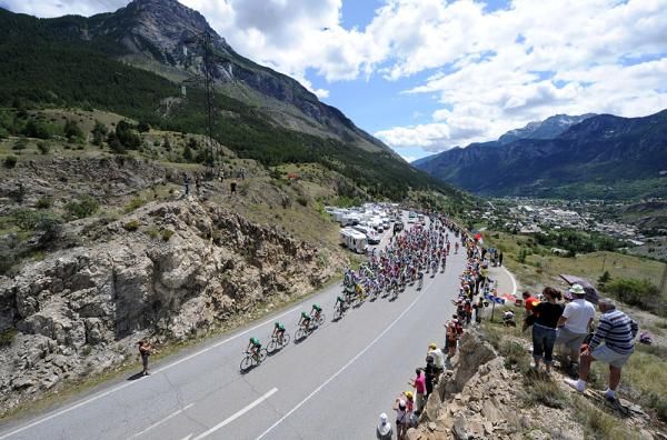 The race heads deep into the Alps.