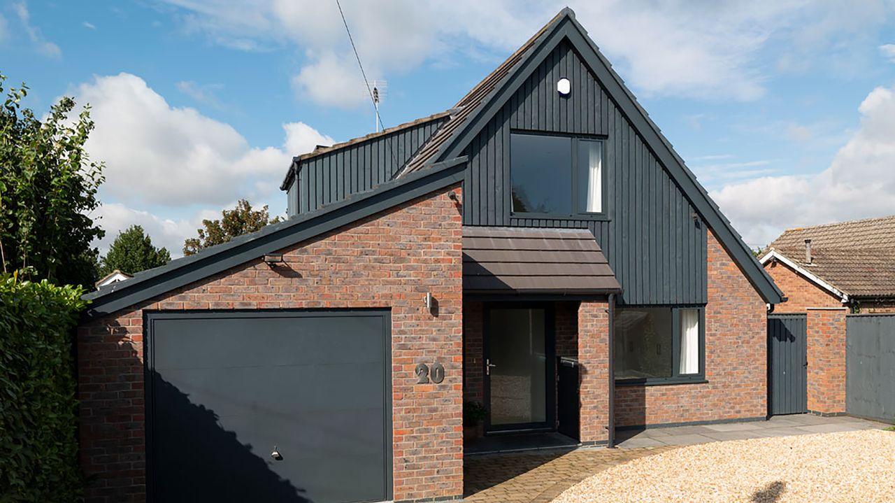 dormer bungalow renovation with new timber cladding