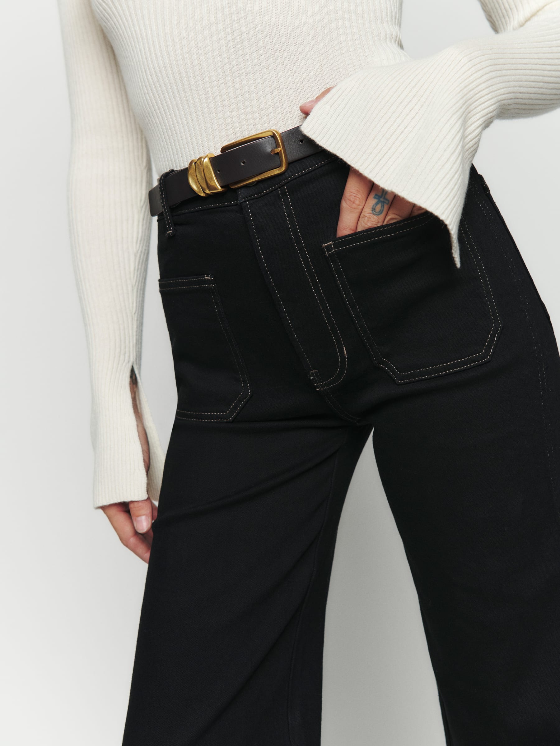 Alyssa High Waist Wide Leg Long Jeans