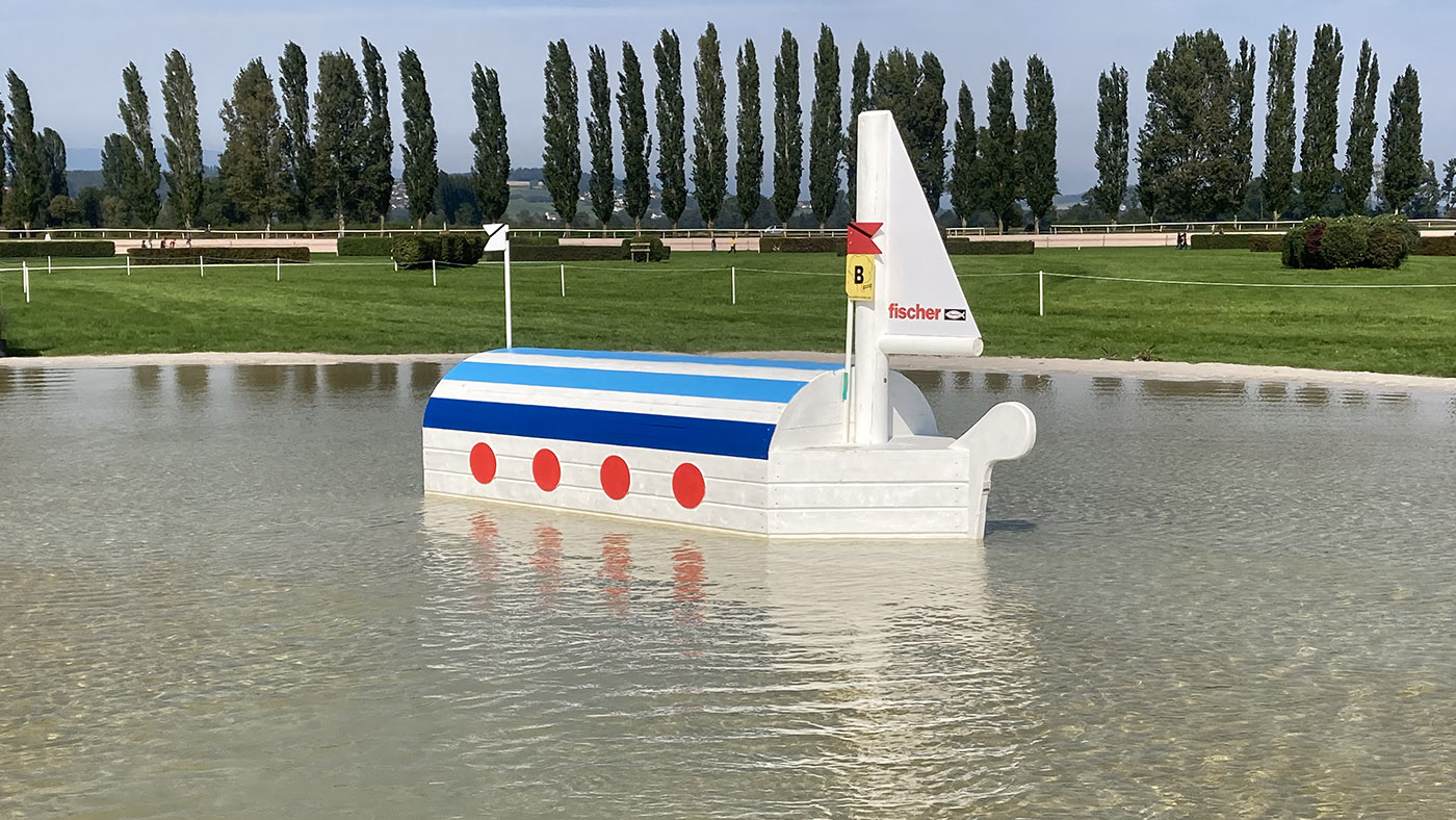 European Eventing Championships cross-country course 2021: fence 28b