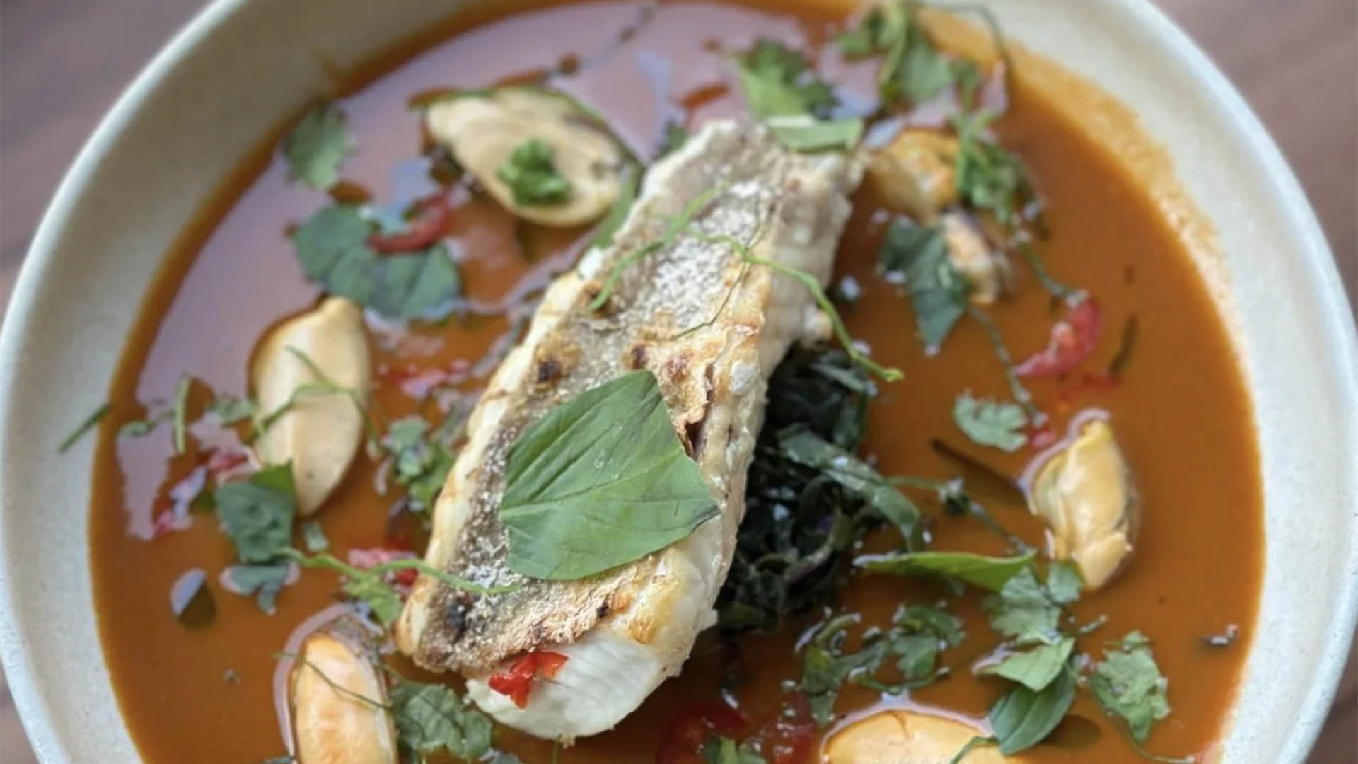 A photo of a fish dish.