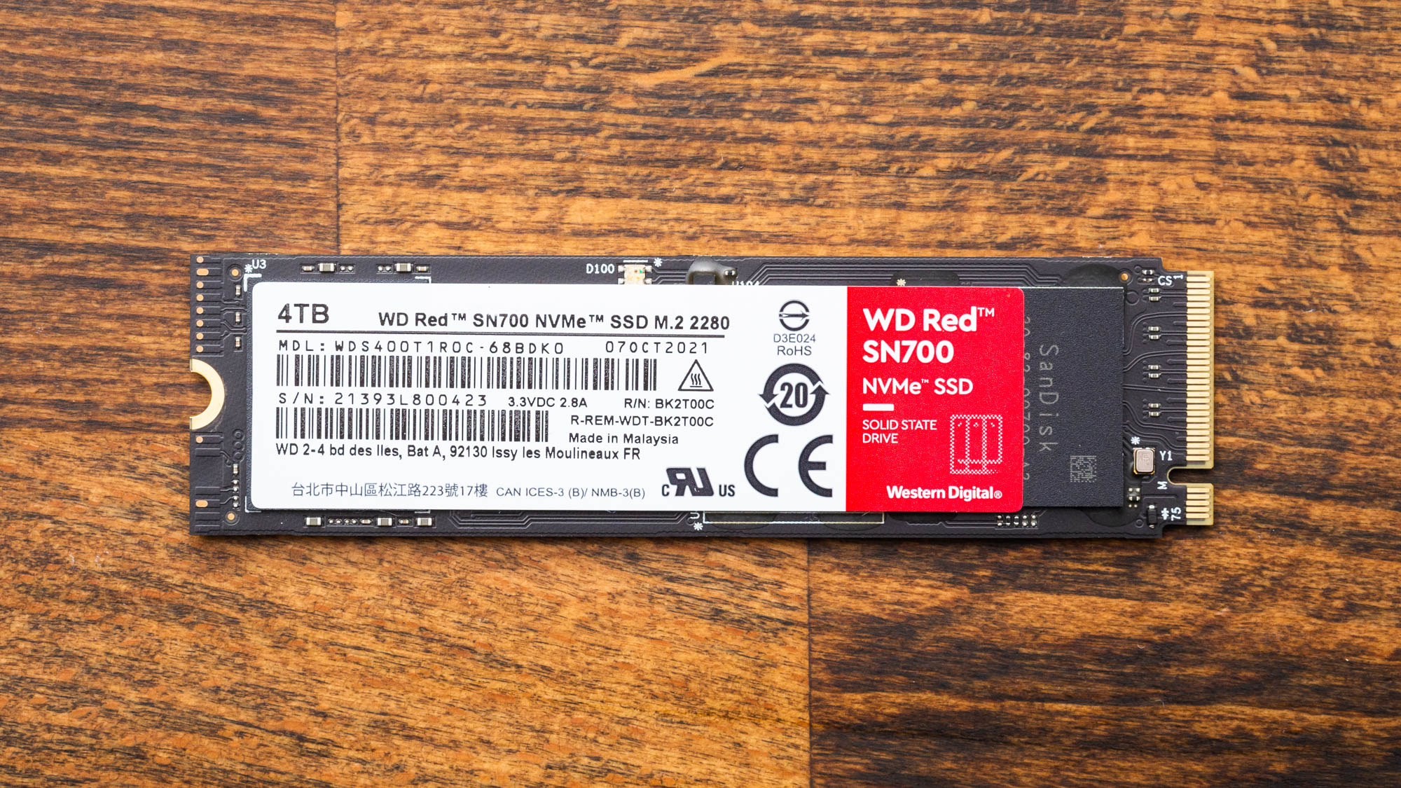  Cel mai bun NAS M.2 SSD: WD Red SN700