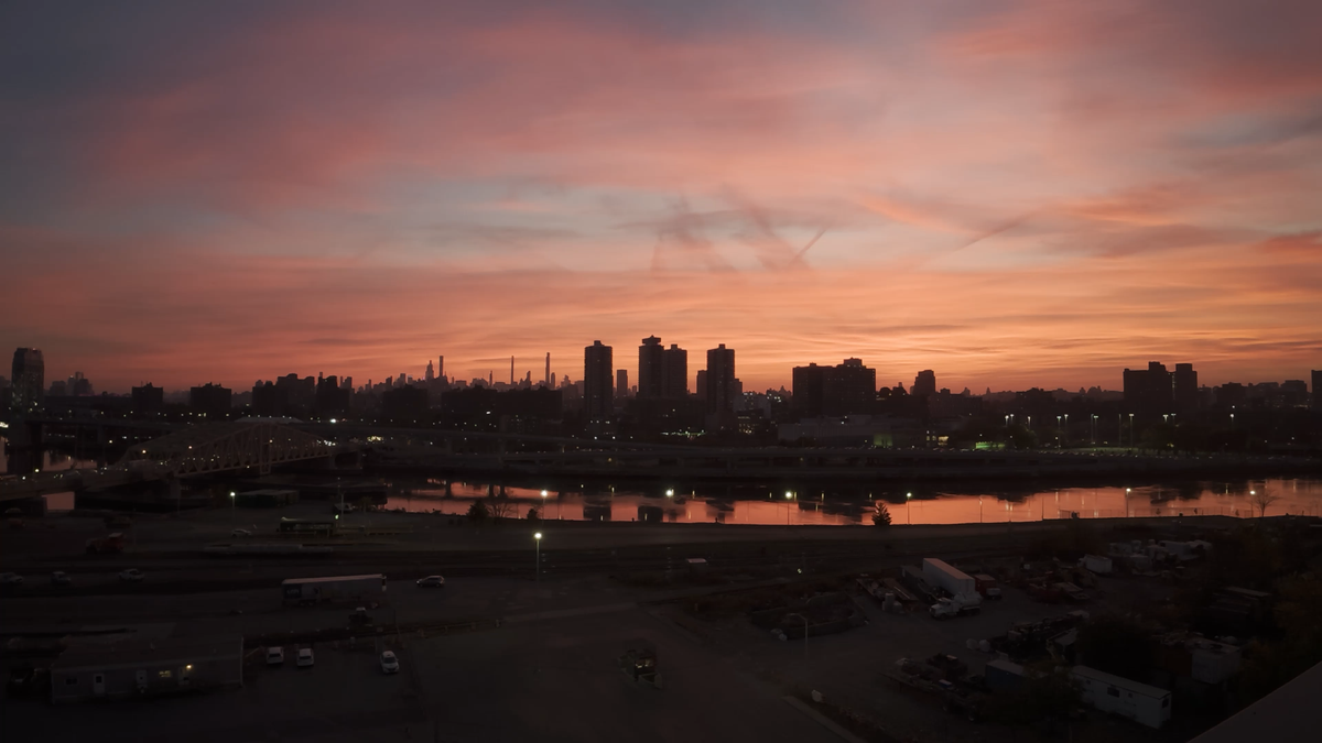 Beautiful sunset captured on Action 5 Pro