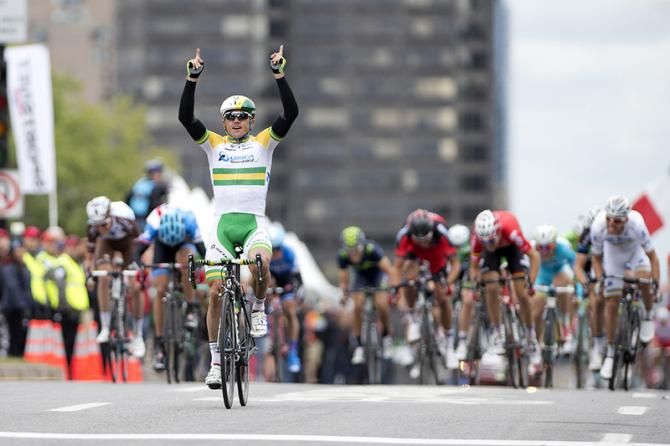 Simon Gerrans (Orica-GreenEdge) had plenty of time to celebrate his win