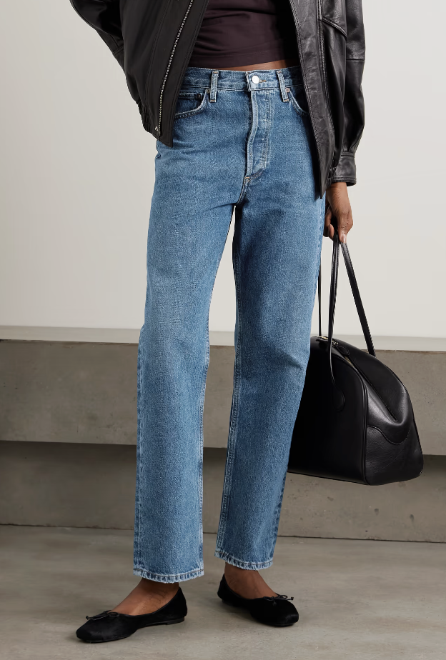 Agolde, 90s mid-rise straight-leg jeans