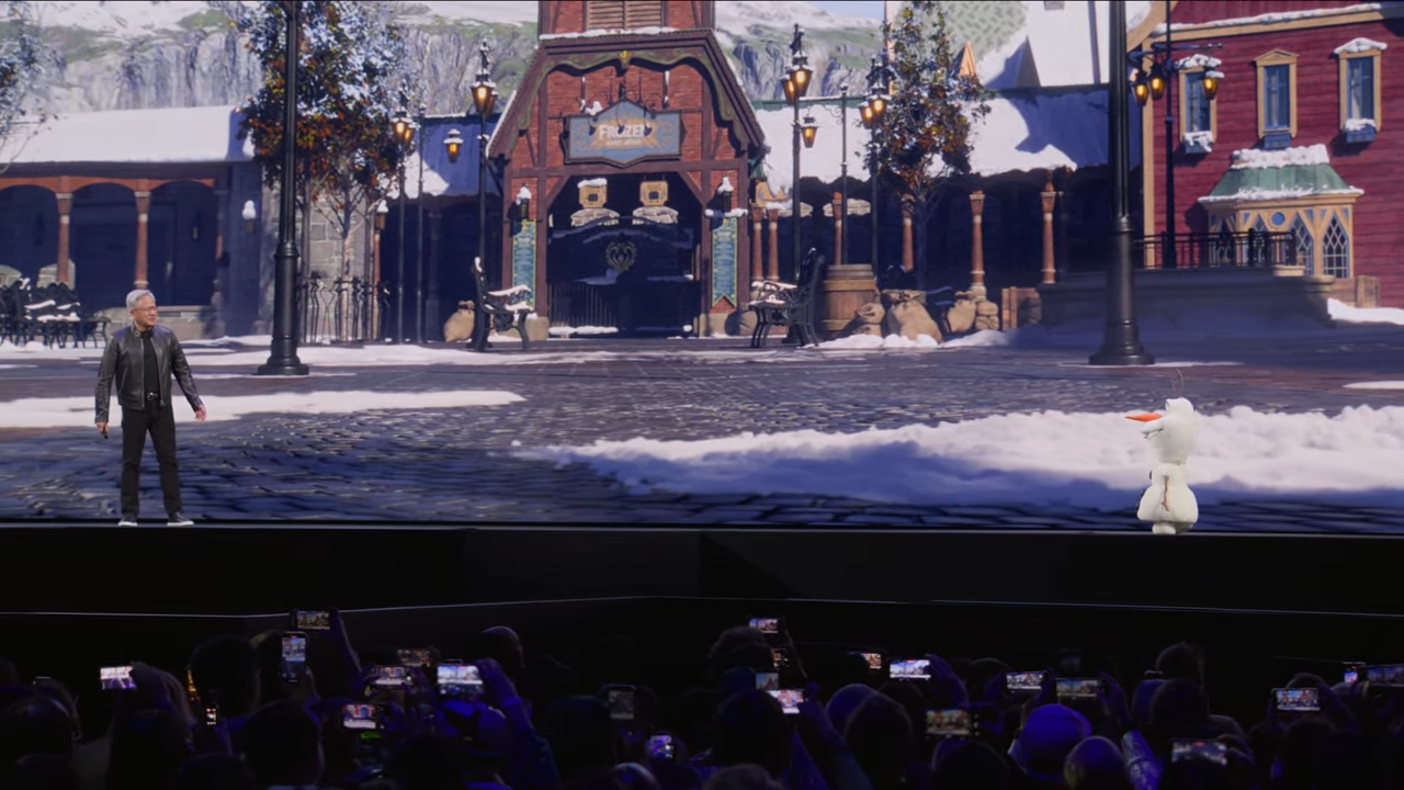Nvidia GTC keynote stage.