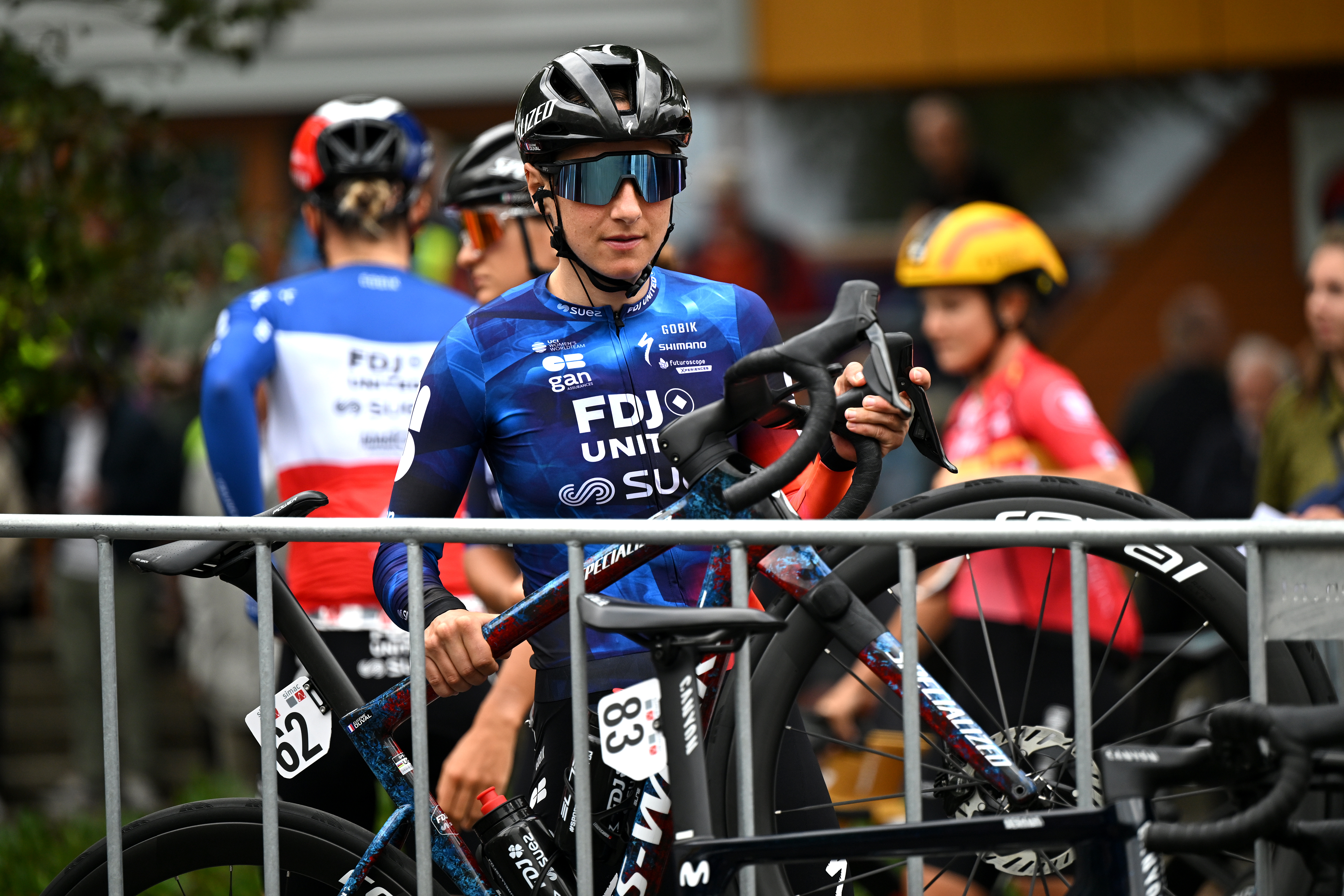 GENNEP, NETHERLANDS - SEPTEMBER 03: Eugenie Duval of France and Team FDJ - SUEZ during the 27th Simac Ladies Tour 2025, Stage 2 a 124.5km stage from Gennep to Gennep / #UCIWWT / on September 03, 2025 in Gennep, Netherlands. (Photo by Luc Claessen/Getty Images)