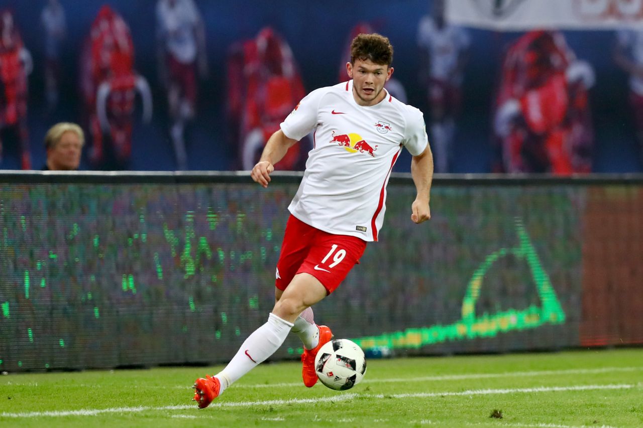 Oliver Burke in action for RB Leipzig, September 2016