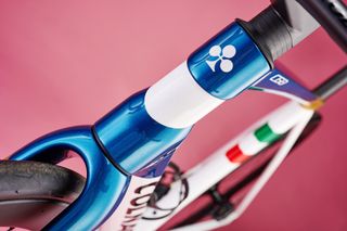 Image shows the head tube of the Colnago C68