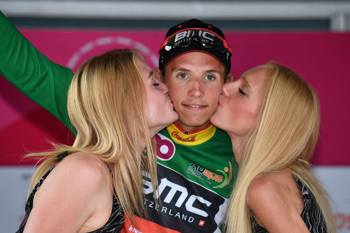 Dylan Teuns (BMC) in the sprint jersey