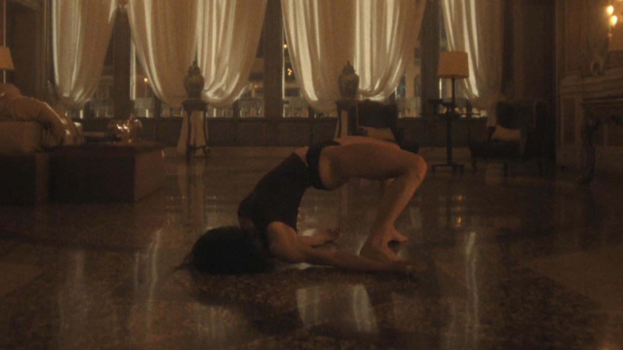 Jordan contorted on the ground during transformation in The Beauty Episode 2