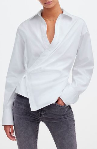 Asymmetric Button-Up Shirt