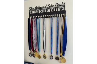 A selection of medals won by our writer's daughter