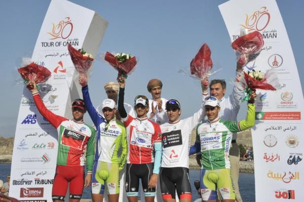 All the classification winners at the 2012 Tour of Oman