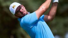 Eliot Baker takes a shot at the St Andrews Trophy