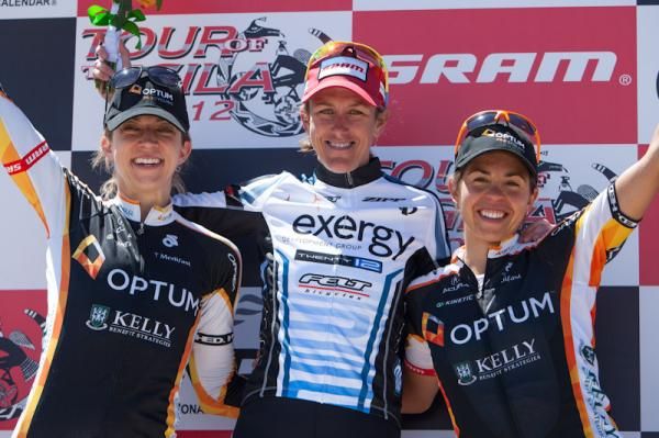 Today's stage podium for the women.