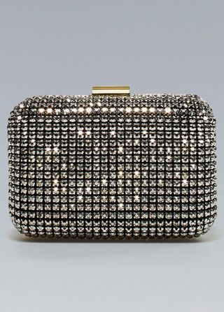 Zara bejewelled clutch, £49.99