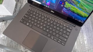 Dell XPS 15 2019 keyboard and trackpad