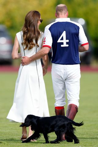 The Prince and Princess of Wales and their dog Orla at the Royal Charity Polo Cup in 2022