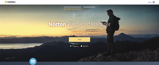 Norton Password Manager website screenshot