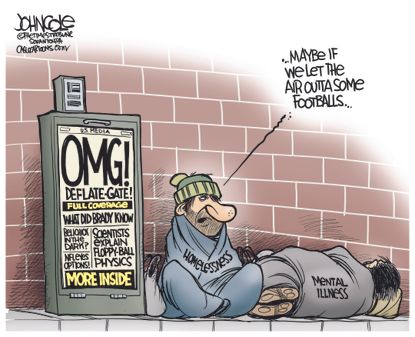 Editorial cartoon U.S. NFL social issues