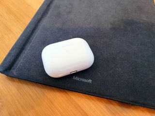 Airpods Pro With Microsoft Logo