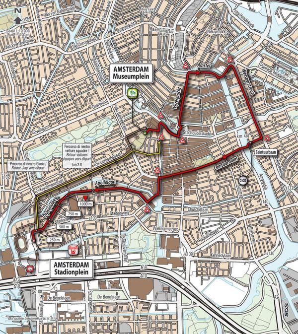 Giro d'Italia map - Prologue