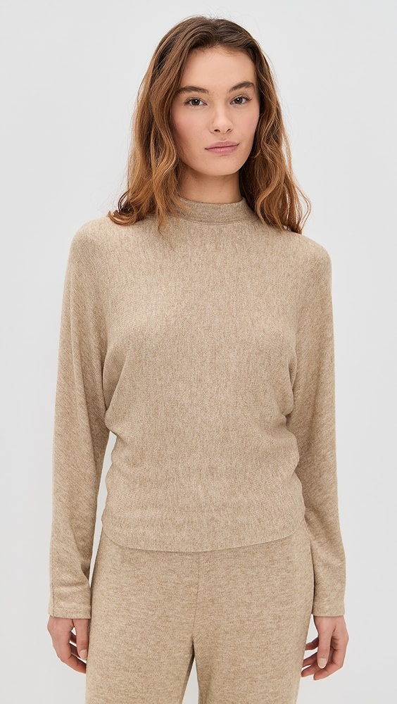 Vince Cozy Dolman Mock Neck Sweater