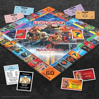 Monopoly - Iron Maiden edition playing board