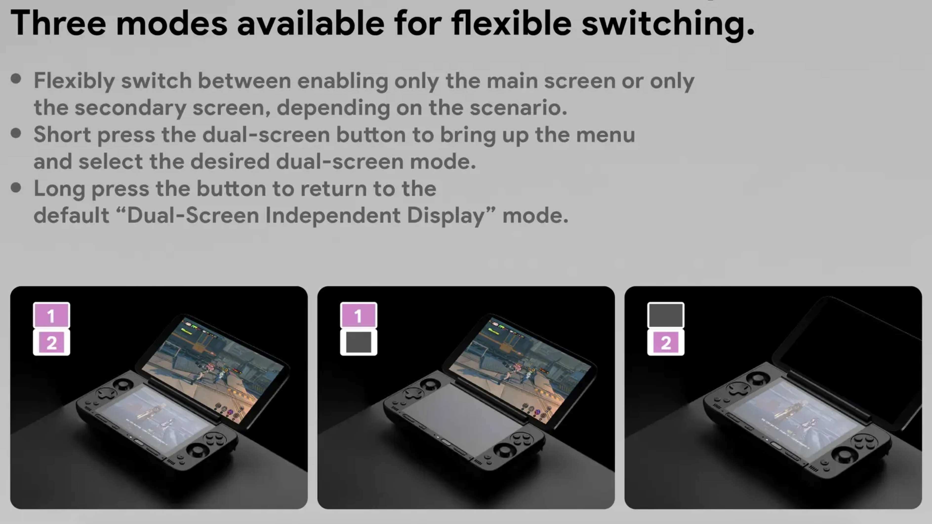 AYANEO Pocket DS - Display Modes