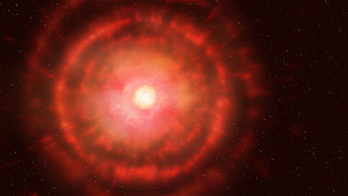 red giant star illustration