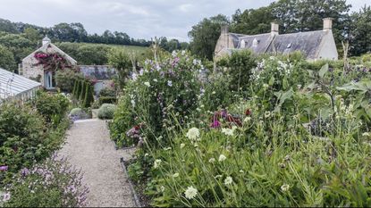 How to plant a cottage garden border - Libby Russel of Mazzullo + Russell Landscape Design has brought a quintessentially English look to this Somerset space, complete with grand herbaceous borders