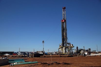 A fracking rig in Texas