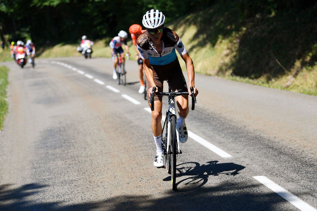 SAINTVULBAS FRANCE AUGUST 08 Jaakko Hnninen of Finland and Team Ag2R La Mondiale Breakaway during the 32nd Tour de LAin 2020 Stage 2 a 141km stage from Lagnieu to Llex MontsJura 896m tourdelain TOURDELAIN TDA on August 08 2020 in SaintVulbas France Photo by Justin SetterfieldGetty Images