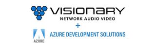 The logos of Visionary and the recently acquired IPTV company Azure.