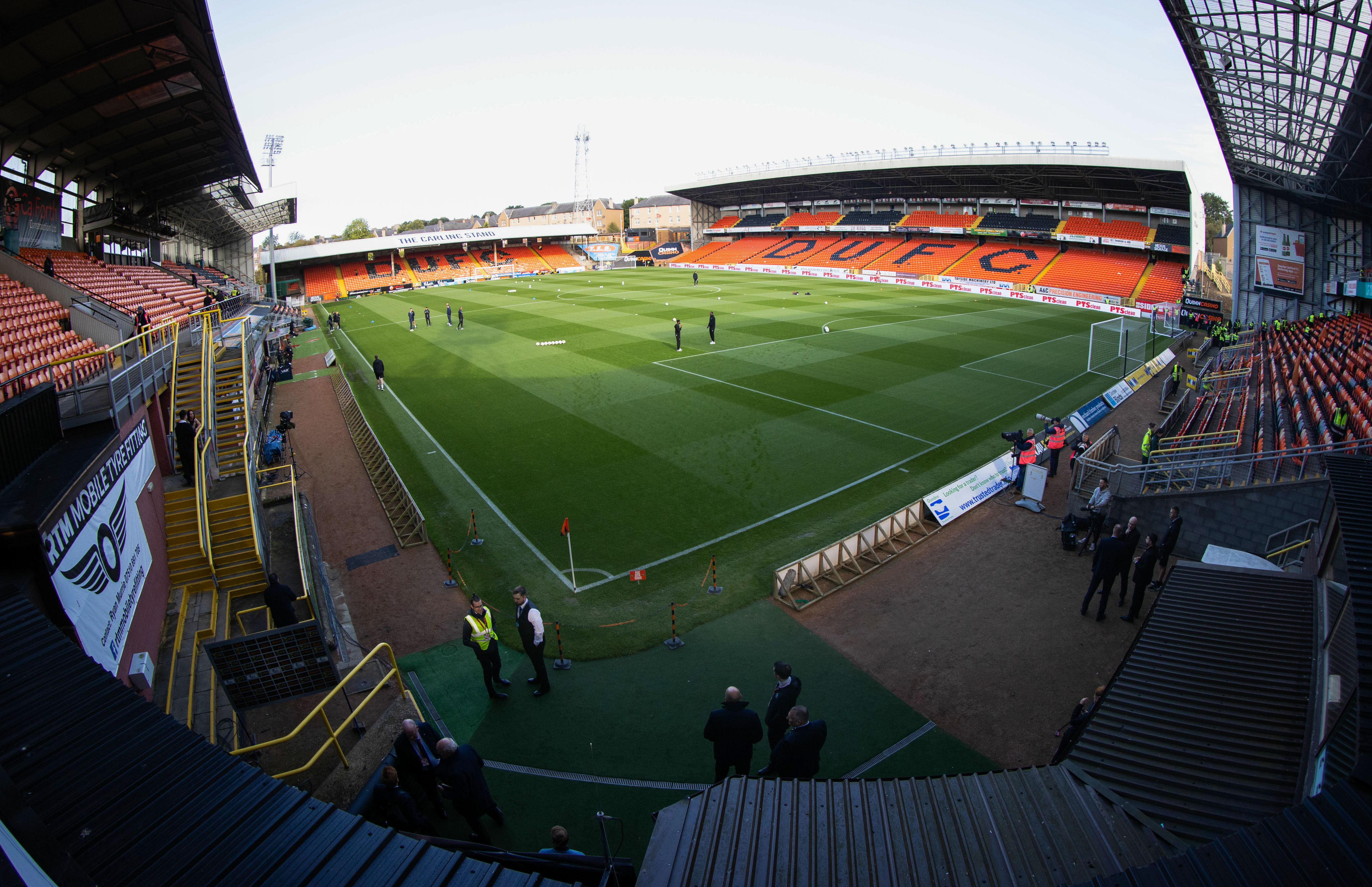 General view of Dundee United's Tannadice Park ahead of a match against Rangers in September 2024.