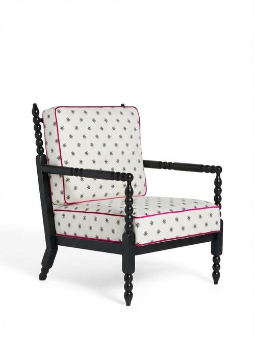 Rockett St George Vintage Star Bobbin Accent Chair