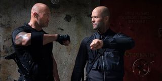 Dwayne Johnson and Jason Statham in Hobbs & Shaw 2