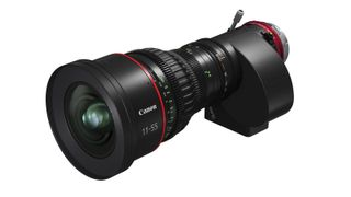 Canon CINE-SERVO 11-55mm T2.95-3.95 lens product shot on a white background
