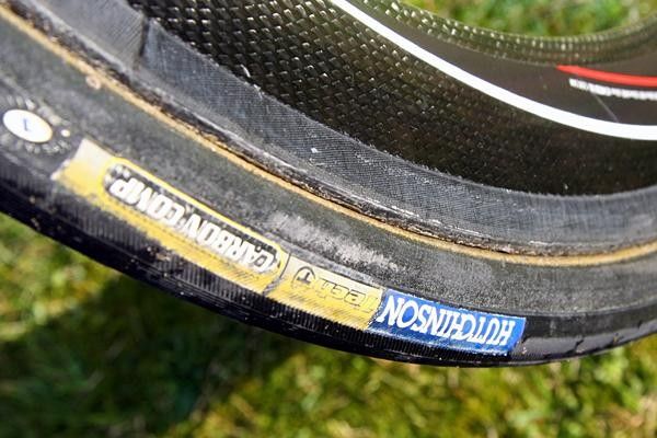 Hutchinson's 23mm Carbon Comp tubulars.