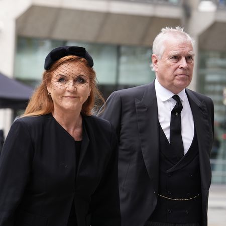 LONDON, ENGLAND - SEPTEMBER 16: Sarah, Duchess of York and Prince Andrew, Duke of York arrive for the Requiem Mass service for Katharine, Duchess of Kent at Westminster Cathedral on September 16, 2025 in London, England. Katharine, Duchess of Kent was married to Prince Edward, Duke of Kent, the first cousin of Queen Elizabeth II. She died on September 4 at the age of 92 at Kensington Palace surrounded by her family. Having converted to Catholicism in 1994, her funeral takes place at Westminster Cathedral and is the first Catholic funeral to be held for a member of the royal family in modern British history. Her Royal Highness will be laid to rest at the Royal Burial Ground at Frogmore, Windsor. (Photo by Jordan Pettitt - Pool/Getty Images)
