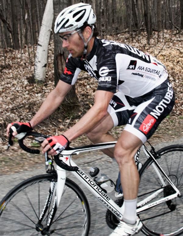 Jacob Muller (StansNotubes\AXA Equitable) does his best on a very tough race