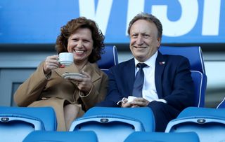 Neil Warnock with his wife Sharon
